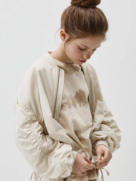 бомбер оверсайз с драпировкой для девочек по цене 2799 руб вид справа