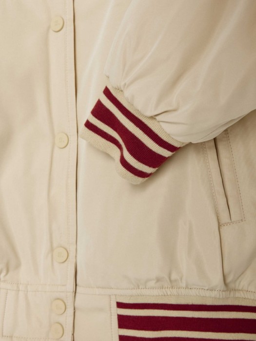 бомбер в стиле преппи детский универсального стиля с лицевой стороны