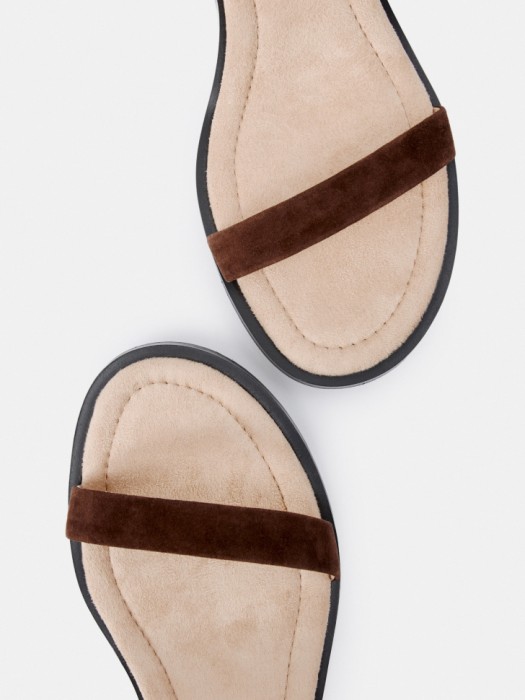 босоножки из натуральной замши с ремешками по цене 6999 руб вид справа