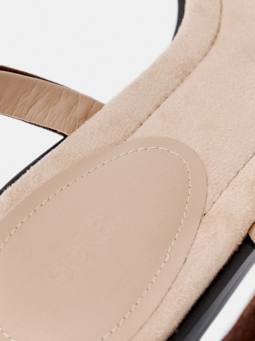 босоножки из натуральной замши с ремешками универсального стиля с лицевой стороны