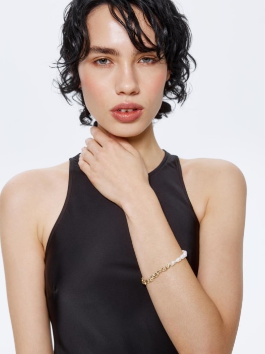 браслет из жемчуга и бусин 4610517340900 фотография