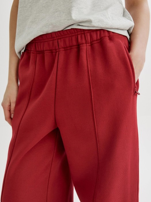 брюки бананы со стрелками из футера из россии вид сбоку