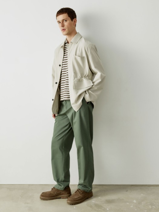 брюки чиносы со средней посадкой из хлопка спереди