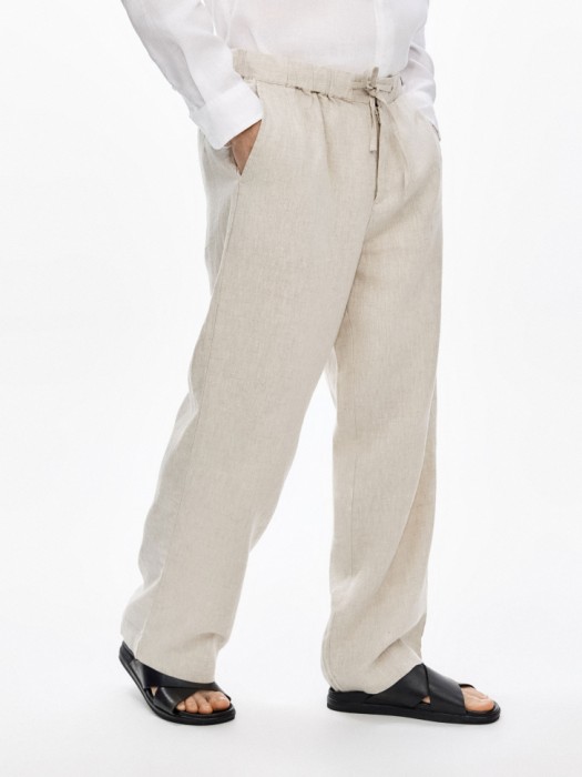 брюки из 100% премиального льна по цене 4999 руб вид справа