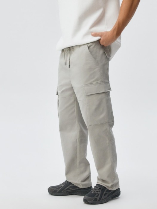 брюки карго из смесового хлопка из россии вид сбоку