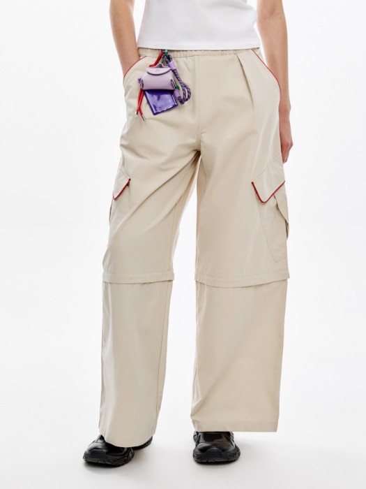 брюки карго с низкой посадкой из линейки  young из россии вид сбоку
