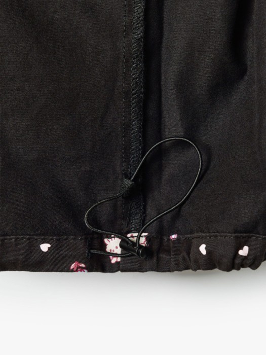 брюки карго в горошек для девочек из хлопка спереди