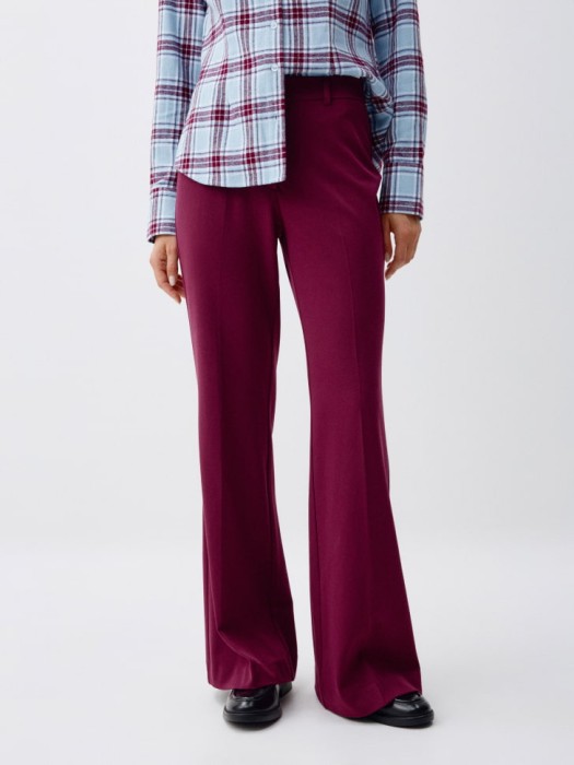 брюки клеш из костюмной ткани 4680798580654 фотография