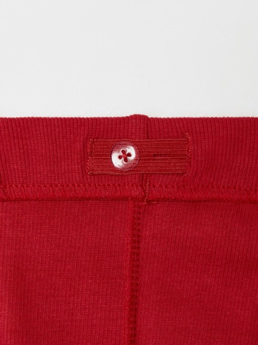 брюки клеш с разрезами для девочек из трикотажа спереди