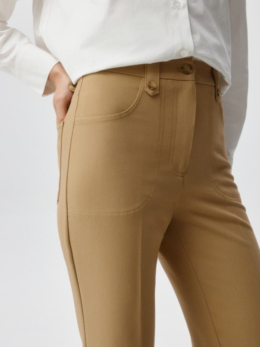 брюки клеш со стрелками по цене 2599 руб вид справа