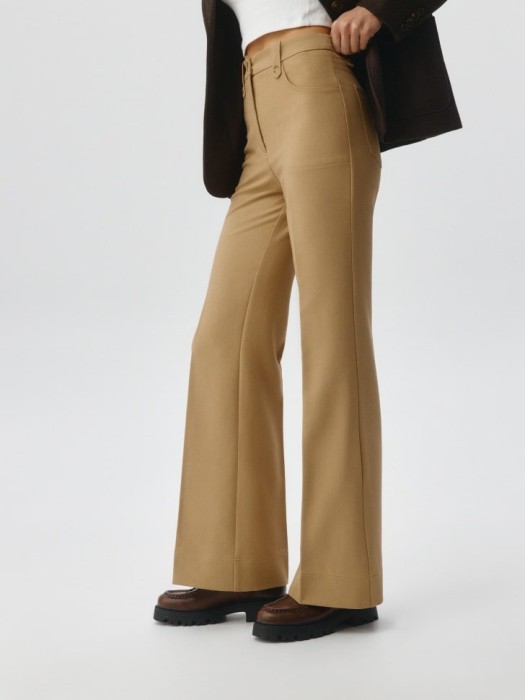 брюки клеш со стрелками из россии вид сбоку