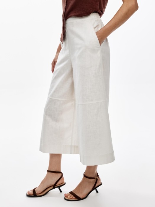 брюки-кюлоты из смесового льна по цене 3999 руб вид справа