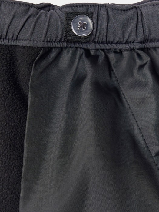 брюки-парашюты из softshell на флисе для мальчиков для детского возраста с изнаночной стороны