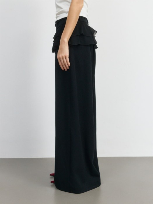 брюки с декоративной баской от 16 до 18 лет с изнаночной стороны