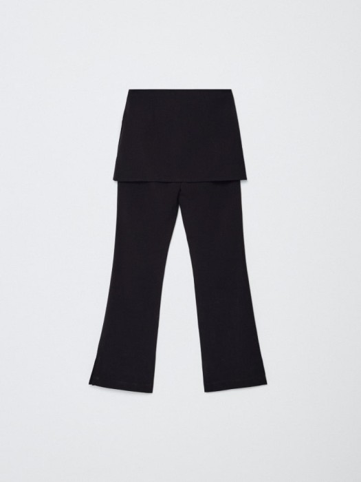 брюки с декоративной юбкой для девочек из россии вид сбоку