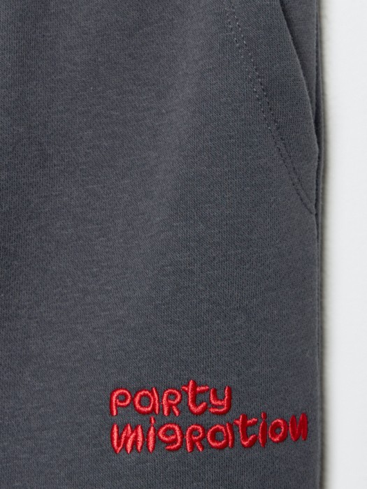 брюки с вышивкой для мальчиков из хлопка спереди