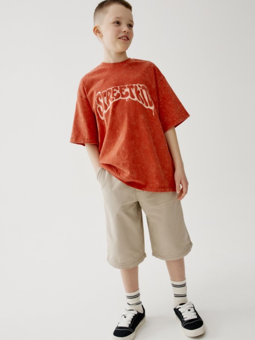 брюки-трансформеры для мальчиков от бренда sela вид слева