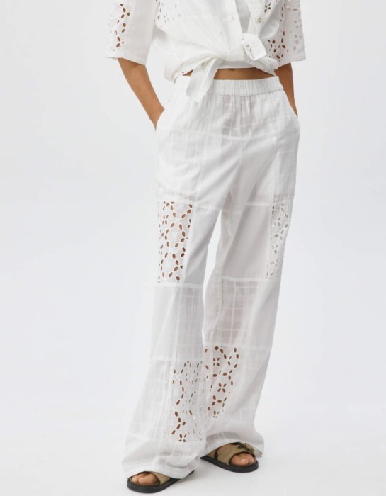 брюки в стиле пэчворк из хлопка 4680798120935 фотография