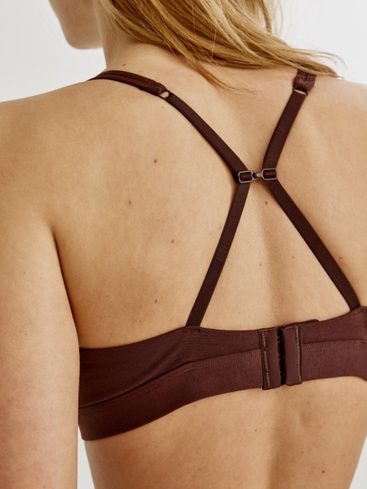 бюстгальтер без косточек из хлопка по цене 1799 руб вид справа