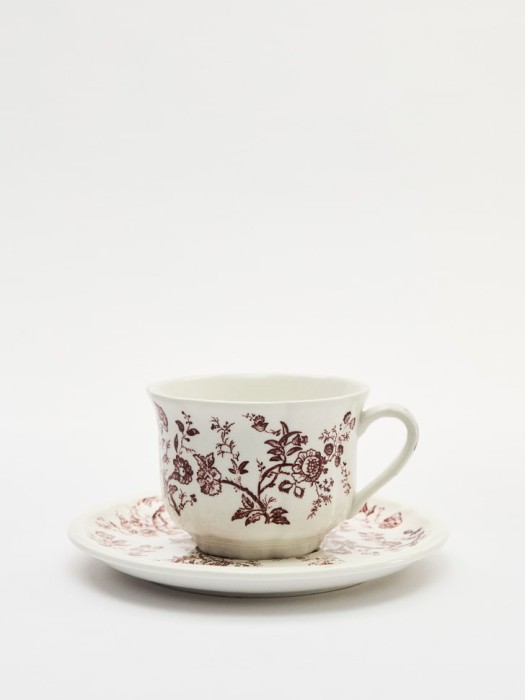 чайная пара из фарфора с цветочным узором 4610517251237 фотография