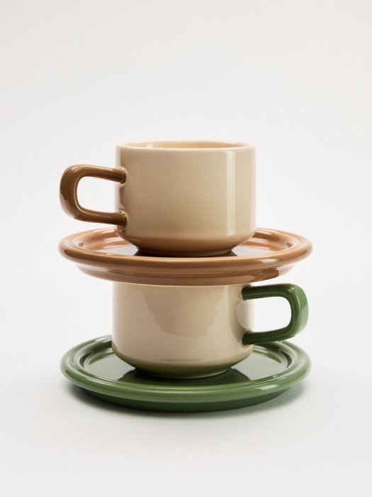 чайная пара из фарфора из россии вид сбоку