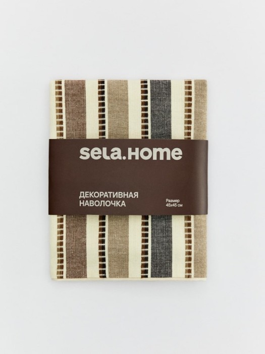 чехол для декоративной подушки в полоску по цене 699 руб вид справа