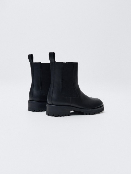 челси из натуральной кожи для взрослого возраста с изнаночной стороны