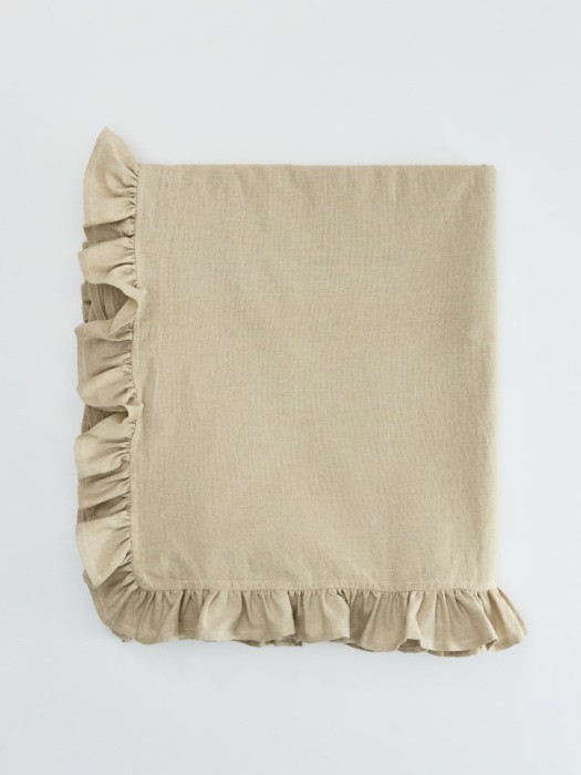 cкатерть из хлопка и льна с оборками 4610517117526 фотография