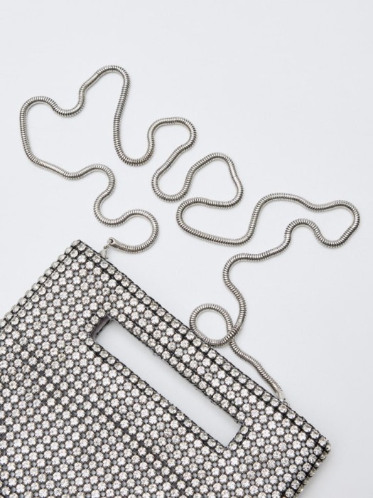 cумка кроссбоди из страз из россии вид сбоку