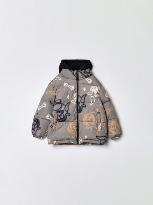 демисезонная куртка для мальчиков с принтом  x смешарики по цене 3799 руб вид справа