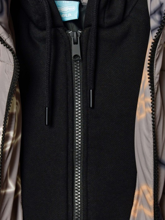 демисезонная куртка для мальчиков с принтом  x смешарики из китайской крапивы спереди