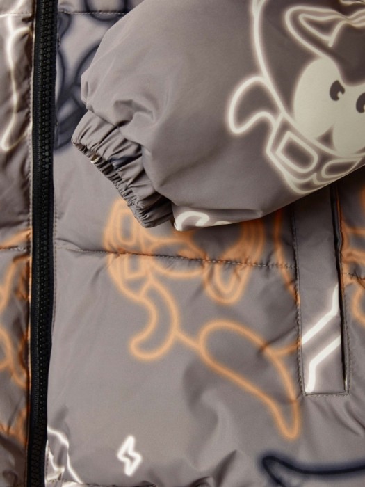 демисезонная куртка для мальчиков с принтом  x смешарики универсального стиля с лицевой стороны