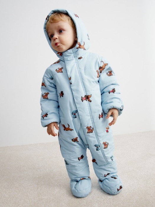 демисезонный стеганый комбинезон с принтом для малышей 4610517405371 фотография