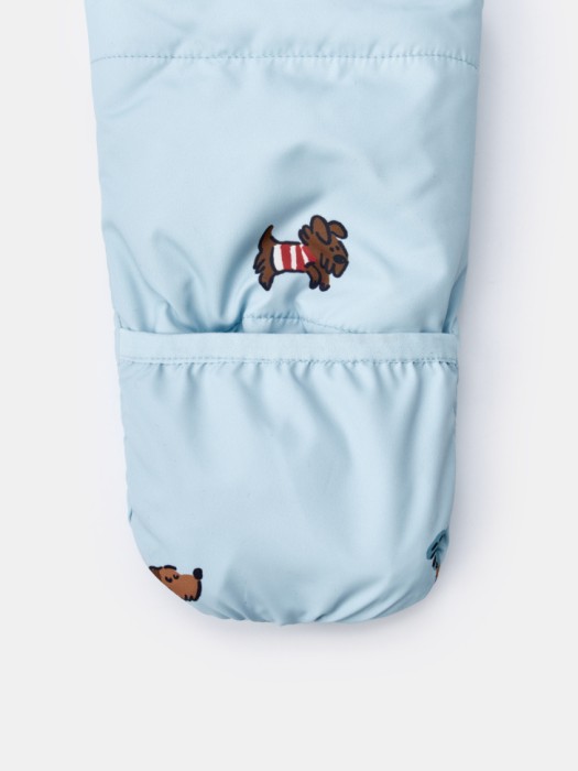 демисезонный стеганый комбинезон с принтом для малышей универсального стиля с лицевой стороны