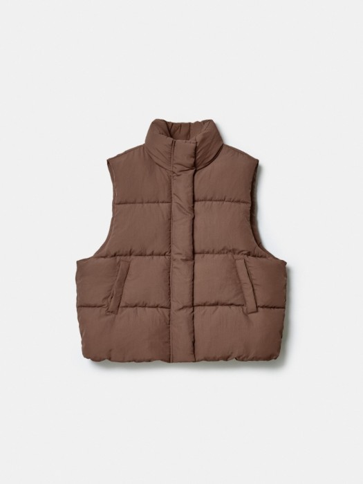 демисезонный стеганый жилет для девочек из россии вид сбоку