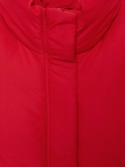 демисезонный жилет для девочек из пуха спереди