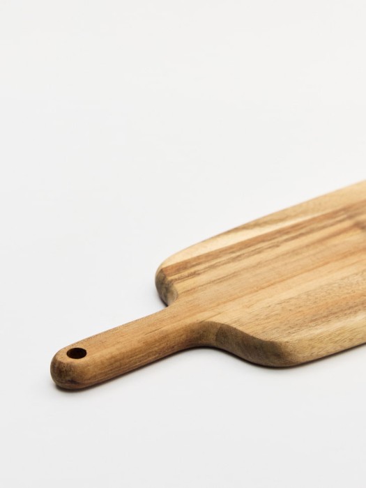 деревянная доска для сервировки от бренда sela вид слева