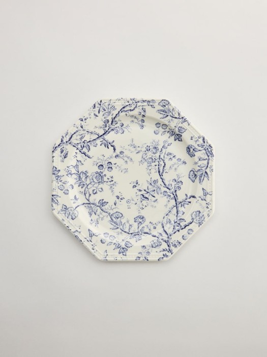 десертная тарелка из фарфора с цветочным узором 4610517251244 фотография