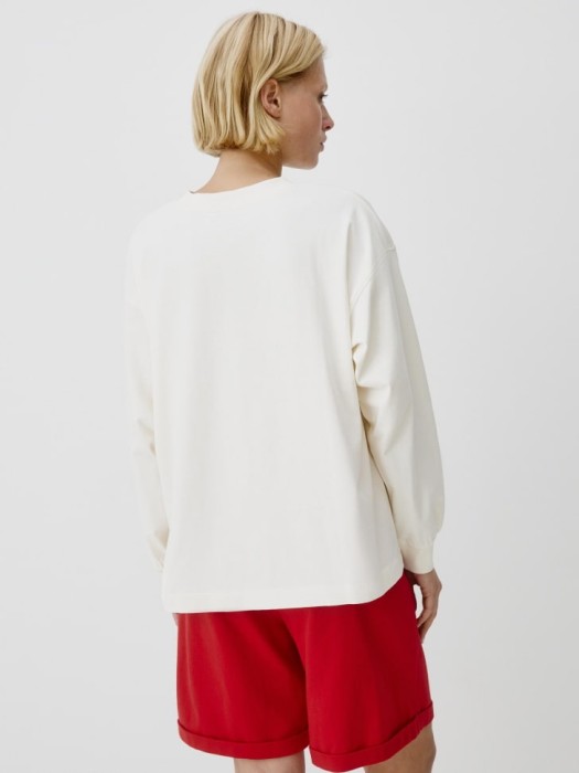 домашний лонгслив с вышивкой и принтом по цене 1799 руб вид справа