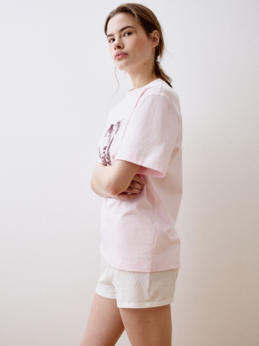 домашняя футболка оверсайз с принтом из россии вид сбоку