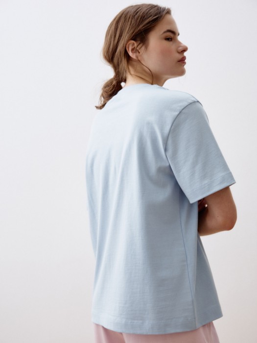 домашняя футболка оверсайз с принтом из россии вид сбоку