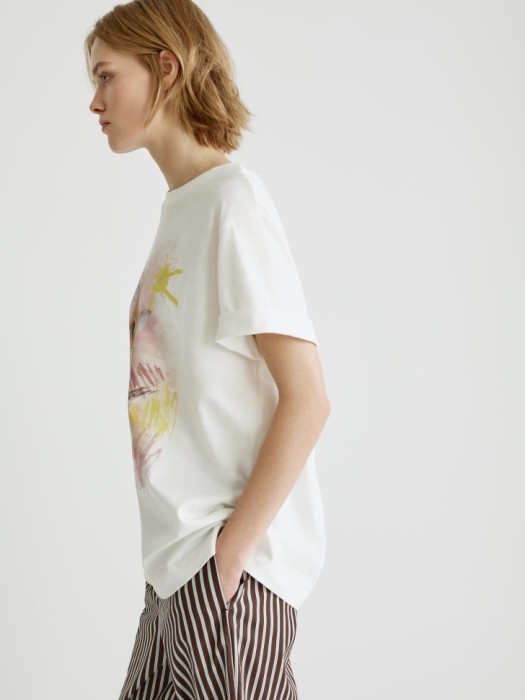 домашняя футболка оверсайз с принтом из россии вид сбоку