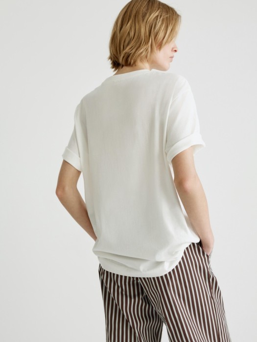 домашняя футболка оверсайз с принтом по цене 1399 руб вид справа