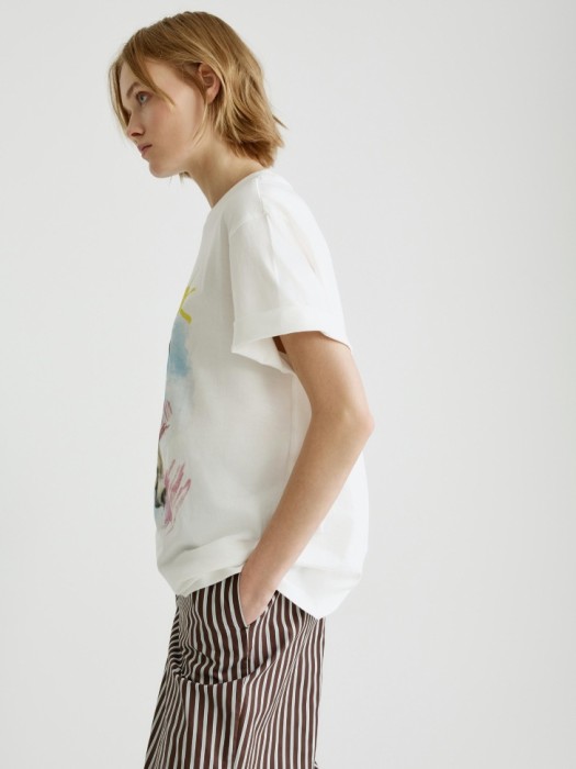 домашняя футболка оверсайз с принтом из россии вид сбоку