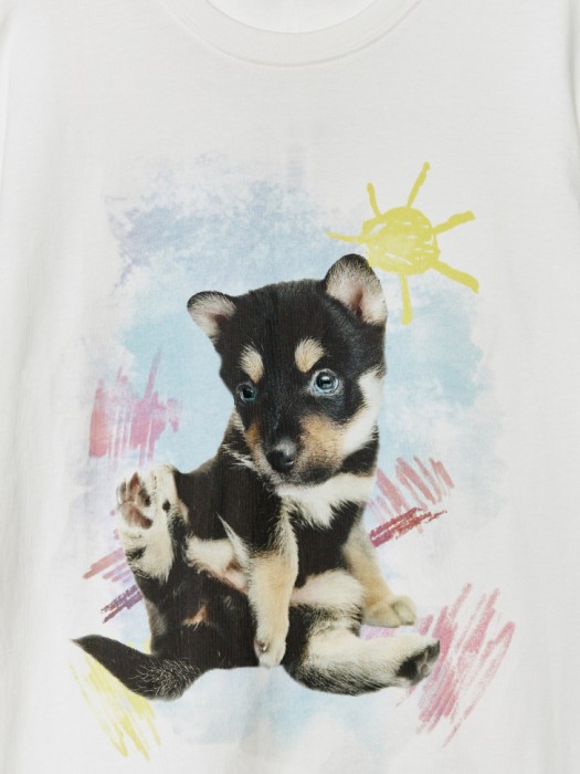 домашняя футболка оверсайз с принтом из хлопка спереди