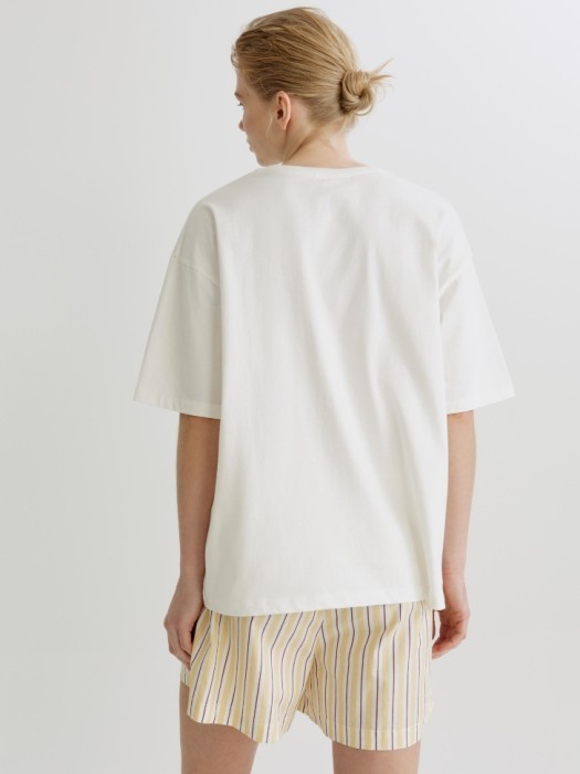 домашняя футболка оверсайз с принтом по цене 999 руб вид справа