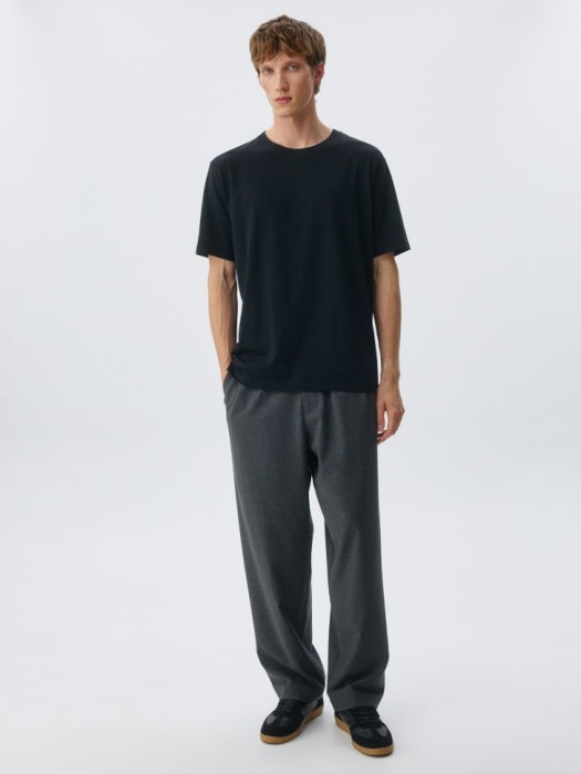 домашняя футболка regular fit от бренда sela вид слева