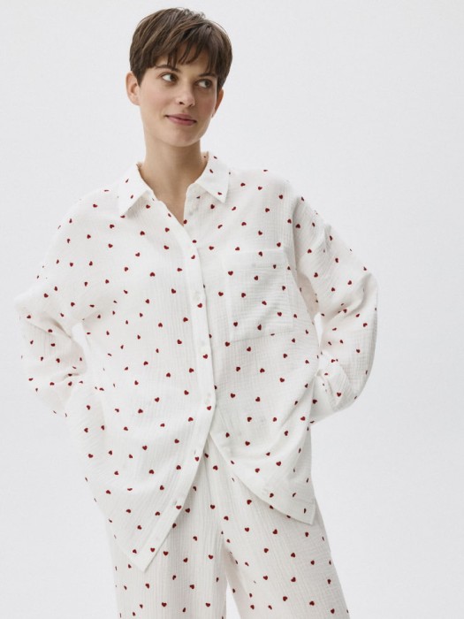 домашняя рубашка из муслина с принтом 4680704234190 фотография