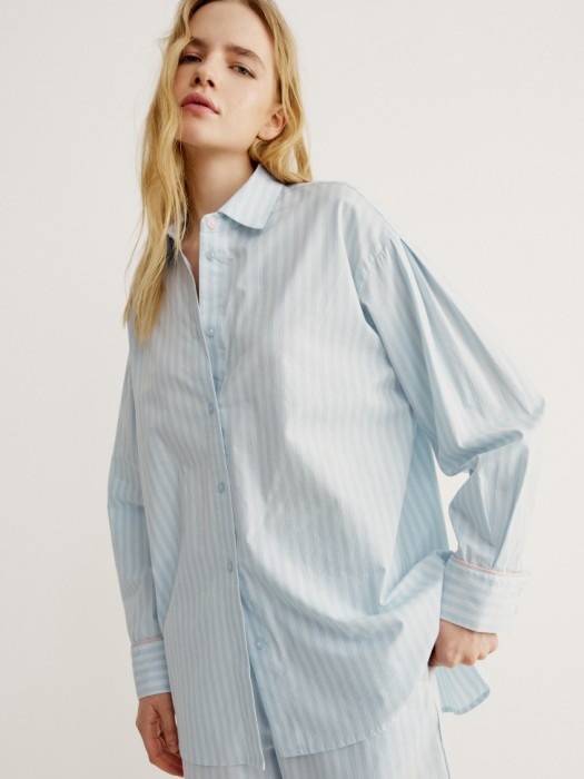 домашняя рубашка в полоску 4610517620477 фотография