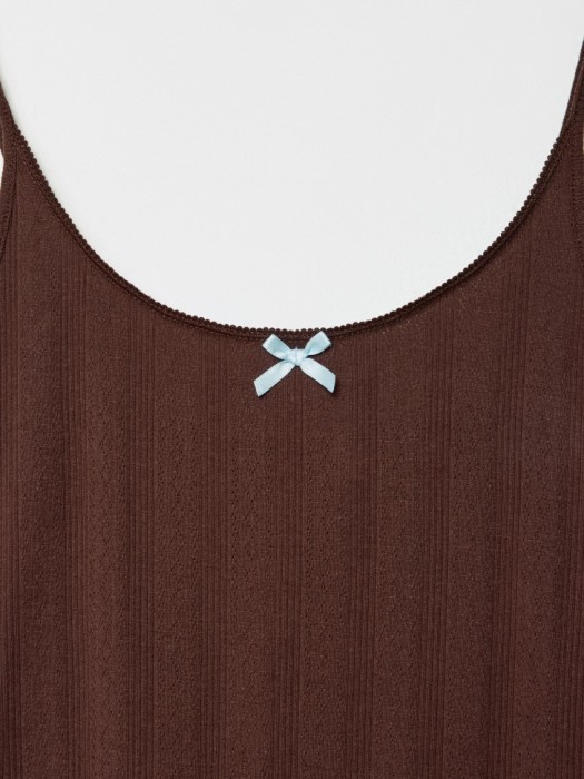 домашняя сорочка из трикотажа с рельефным узором из хлопка спереди